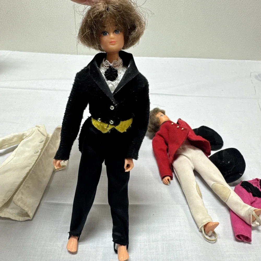 Vintage 2 Breyer Show Jumper Rider Figure Dolls Brenda 7.5 inch Dressed